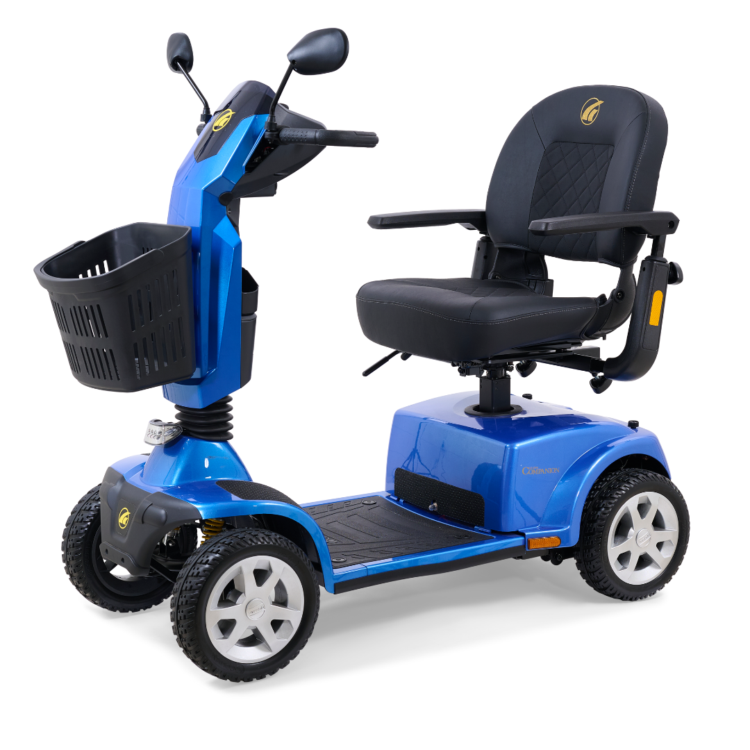 Golden Technologies GC440 Companion 4-Wheel Luxury Full Size Scooters - Blue front left