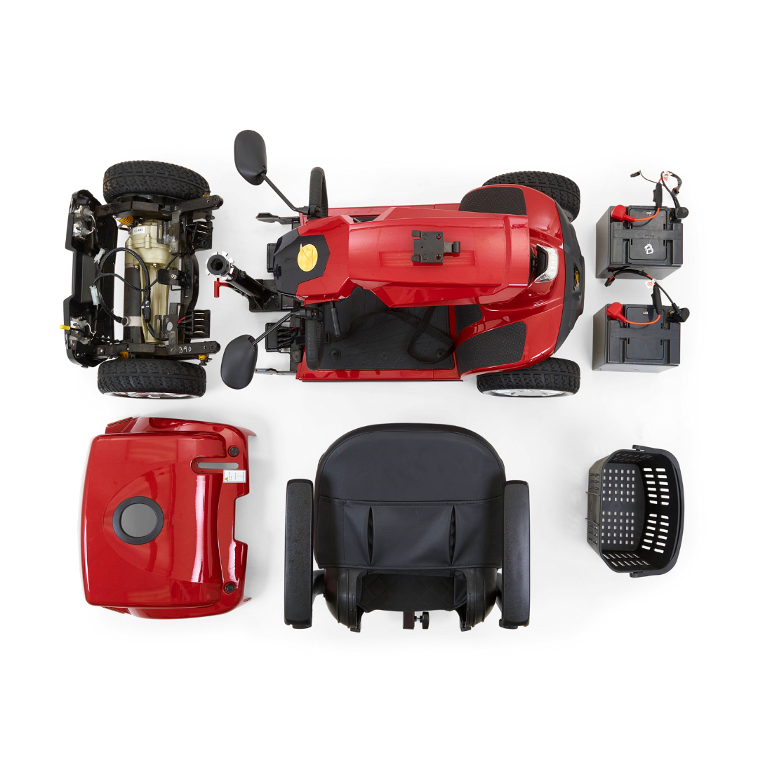 Golden Technologies GC440 Companion 4-Wheel Luxury Full Size Scooters - Red model parts