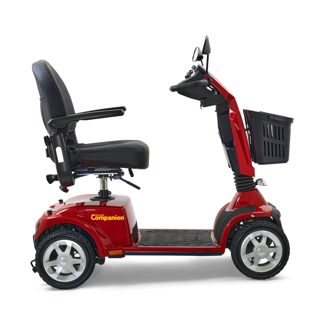 Golden Technologies GC440 Companion 4-Wheel Luxury Full Size Scooters - Red model right