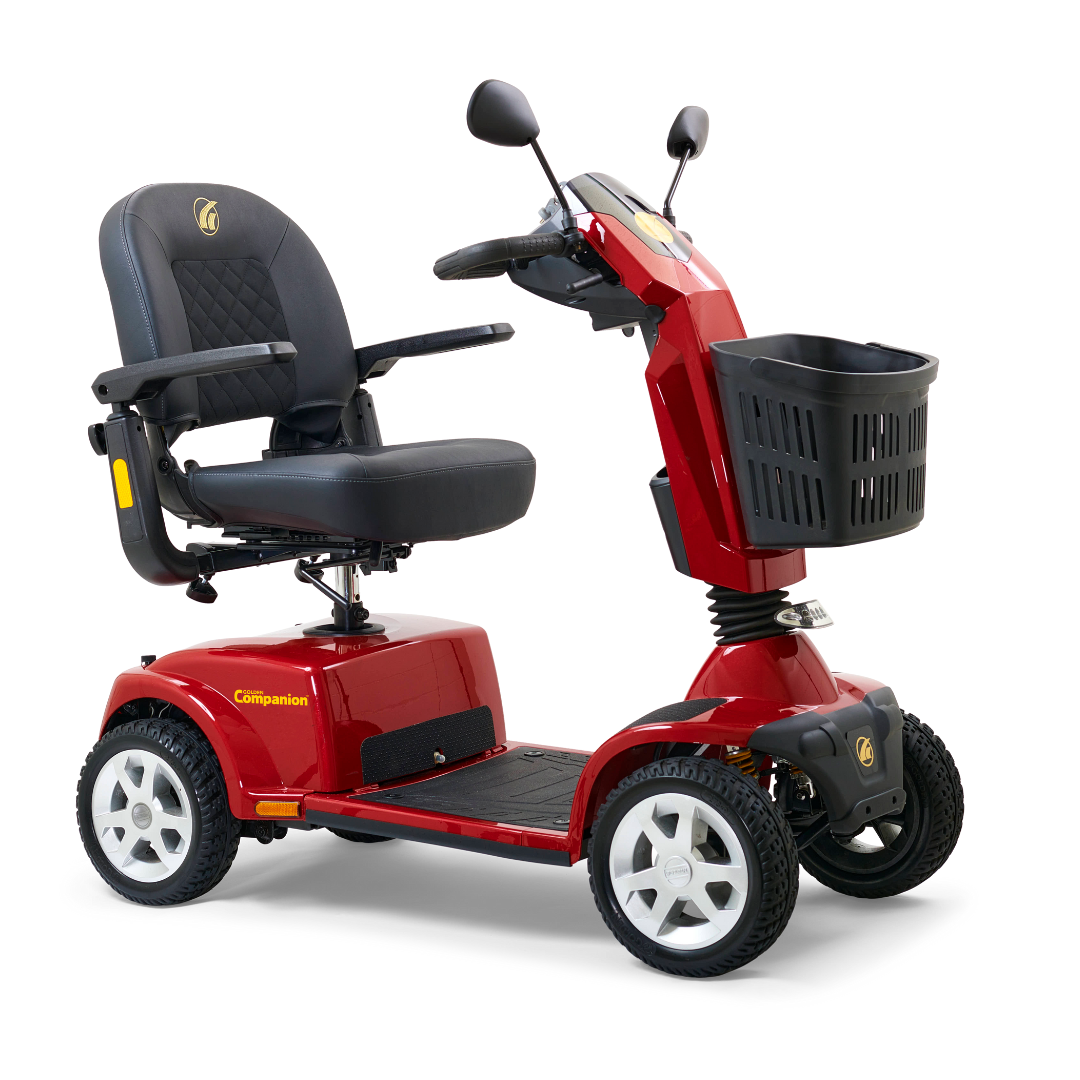 Golden Technologies GC440 Companion 4-Wheel Luxury Full Size Scooters - Red Right