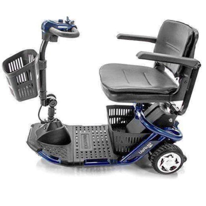 Golden Technologies LiteRider Lightweight 3 Wheel Travel Scooters - left blue variant