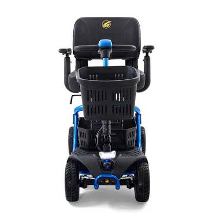 Golden Technologies LiteRider – Lightweight 4 Wheels Travel Scooter - Coastal Blue front