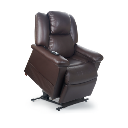 Golden Technologies MaxiComfort DayDreamer Power Pillow Reclining Lift Chairs - Coffee Bean in lifted state