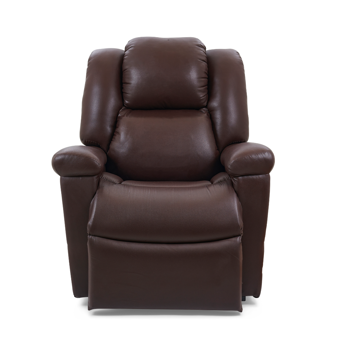 Golden Technologies MaxiComfort DayDreamer Power Pillow Reclining Lift Chairs - Coffee Bean in seated state