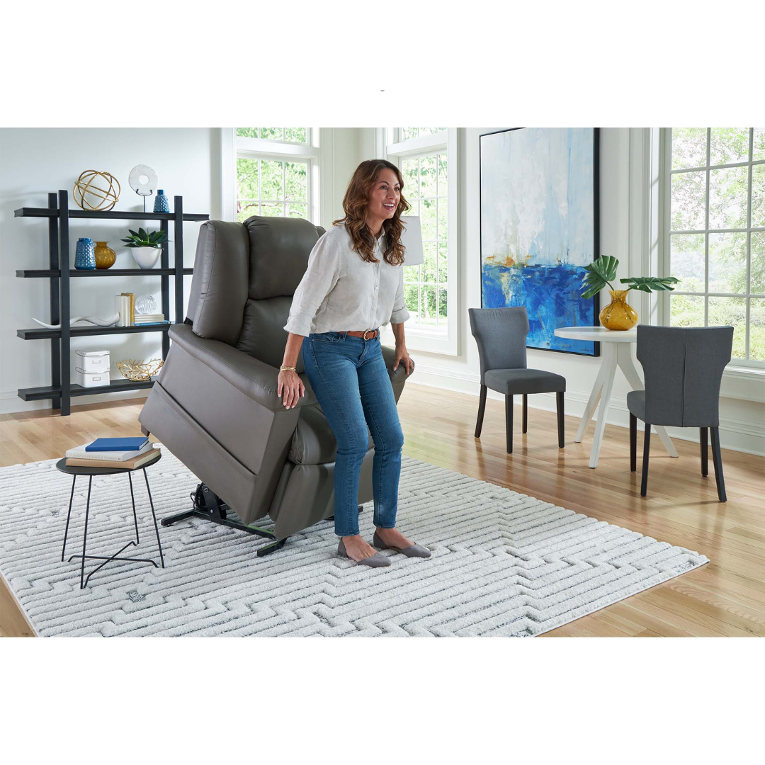 Golden Technologies MaxiComfort DayDreamer Power Pillow Reclining Lift Chairs - in lifted state assisting user