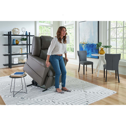 Golden Technologies MaxiComfort DayDreamer Power Pillow Reclining Lift Chairs - in lifted state assisting user
