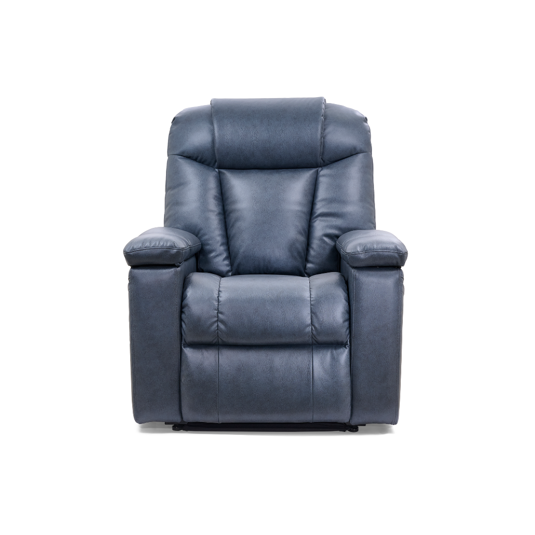 Golden Technologies PR442 Rhea Assisted Lift Chair with Heat Wave Technology - Lagoon in seated position front