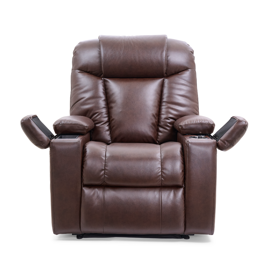 Golden Technologies PR442 Rhea Assisted Lift Chair with Heat Wave Technology - with front arm rest opened