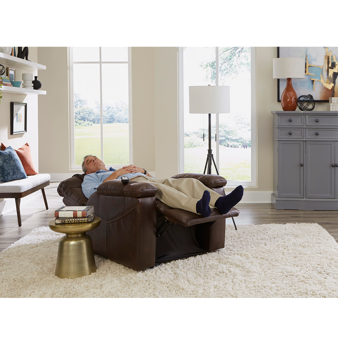 Golden Technologies PR442 Rhea Assisted Lift Chair with Heat Wave Technology - with user reclining