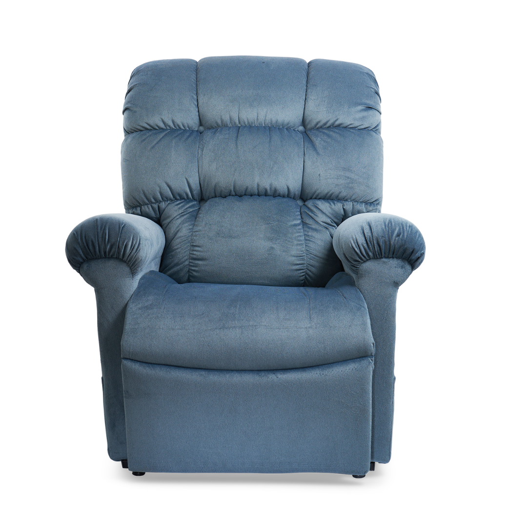 Golden Technologies PR510 MaxiComfort Cloud Series Extra Wide Assisted Lift Chair Recliner - Calypso in seated position front