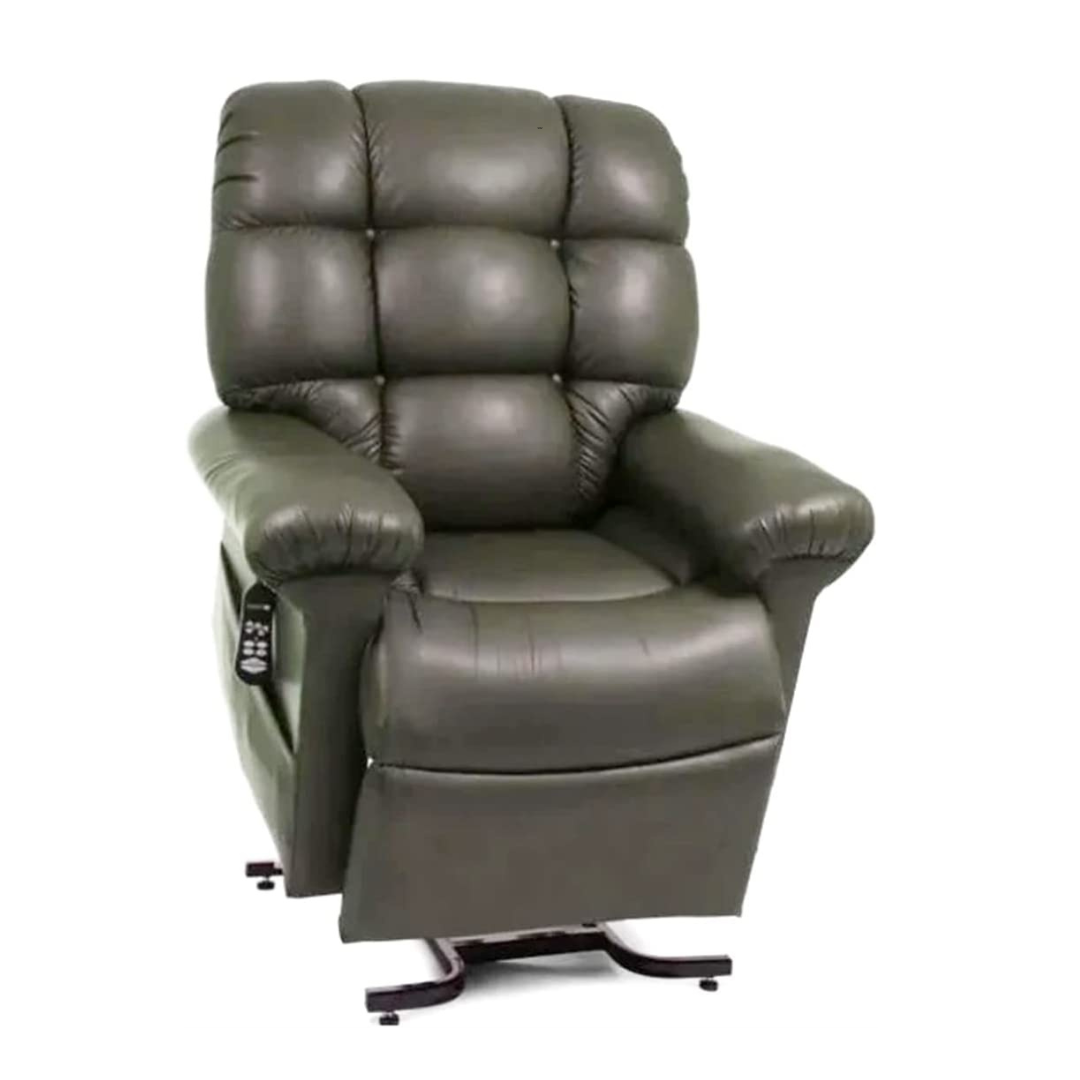 Golden Technologies PR510 MaxiComfort Cloud Series Extra Wide Assisted Lift Chair Recliner - Iron in raised position