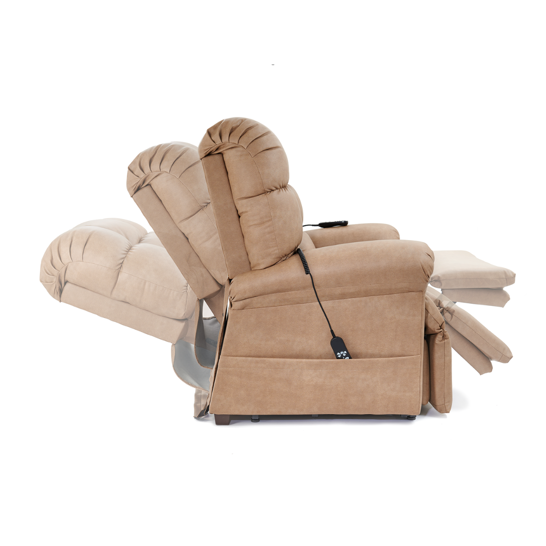 Golden Technologies PR510 MaxiComfort Cloud Series Extra Wide Assisted Lift Chair Recliner - different positions