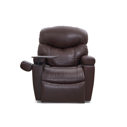 Golden Technologies PR511 MaxiComfort Cloud+ Assisted Lift Recliner - Small - Coffee Bean with built in table