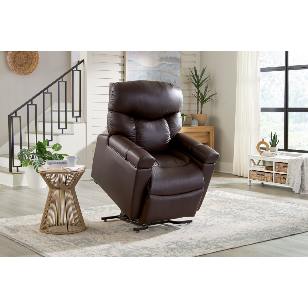 Golden Technologies PR511 MaxiComfort Cloud+ Assisted Lift Recliner - Small - in lifted position
