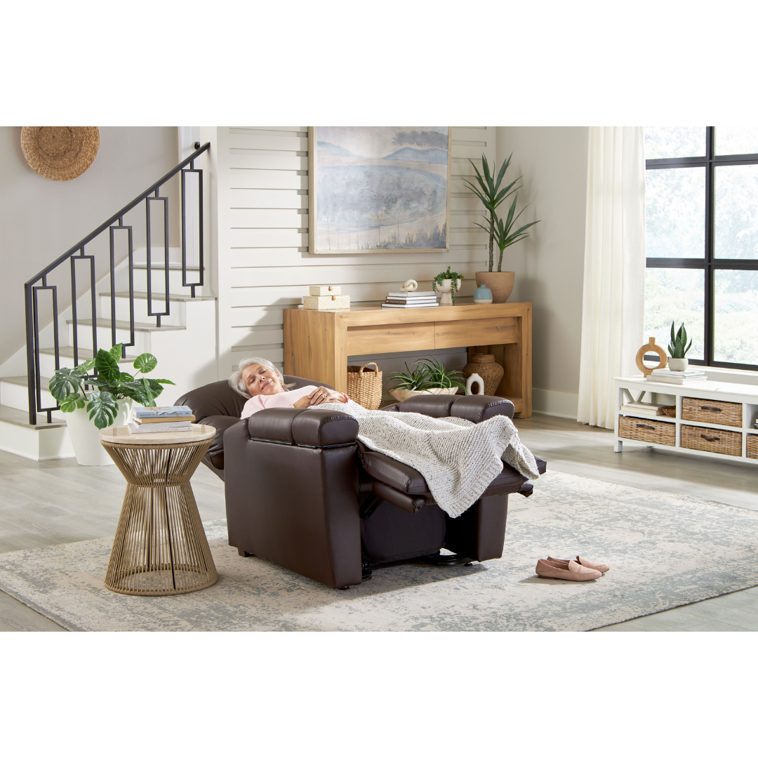 Golden Technologies PR511 MaxiComfort Cloud+ Assisted Lift Recliner - Small - with sleeping user